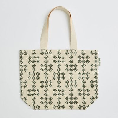 Bespoke Edge to Edge Printed Large Shooper Bag in 11oz Natural Cotton with Web Handles Option